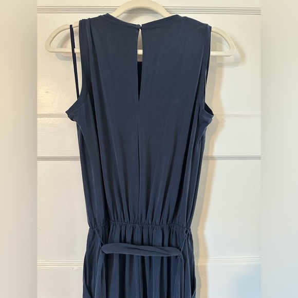 Navy blue sand washed Banana Republic cropped wide-leg jumpsuit - Picture 7 of 8